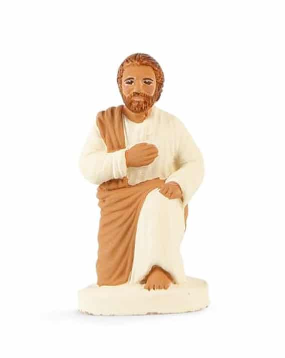 Santon De Provence Homme à La Pipe – Collection 7 Cm, Argile Décorée Main Par Arterra