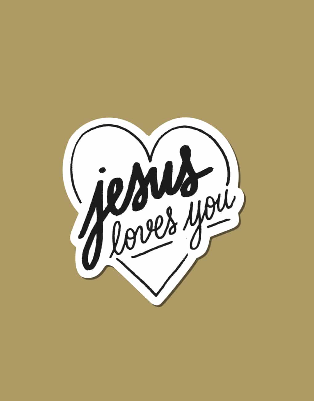 Sticker Jesus Loves You - Catho Rétro - Catho Rétro