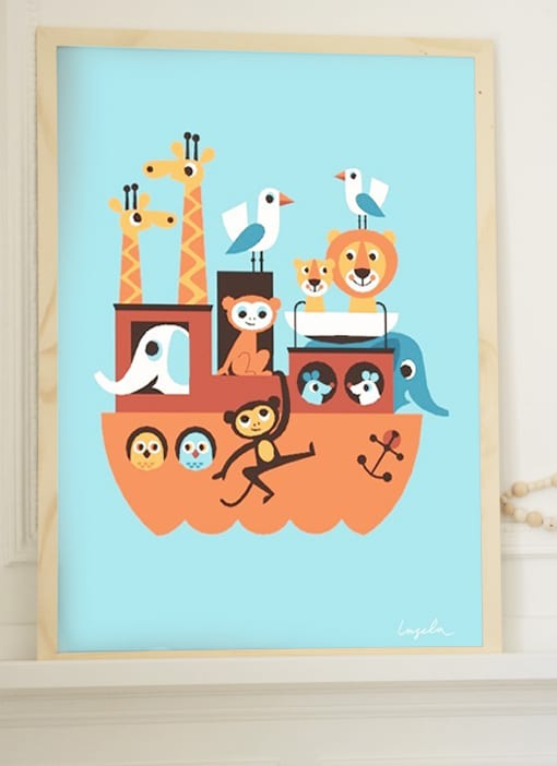 Affiche « Arche de Noé » - Ingela Arrhenius