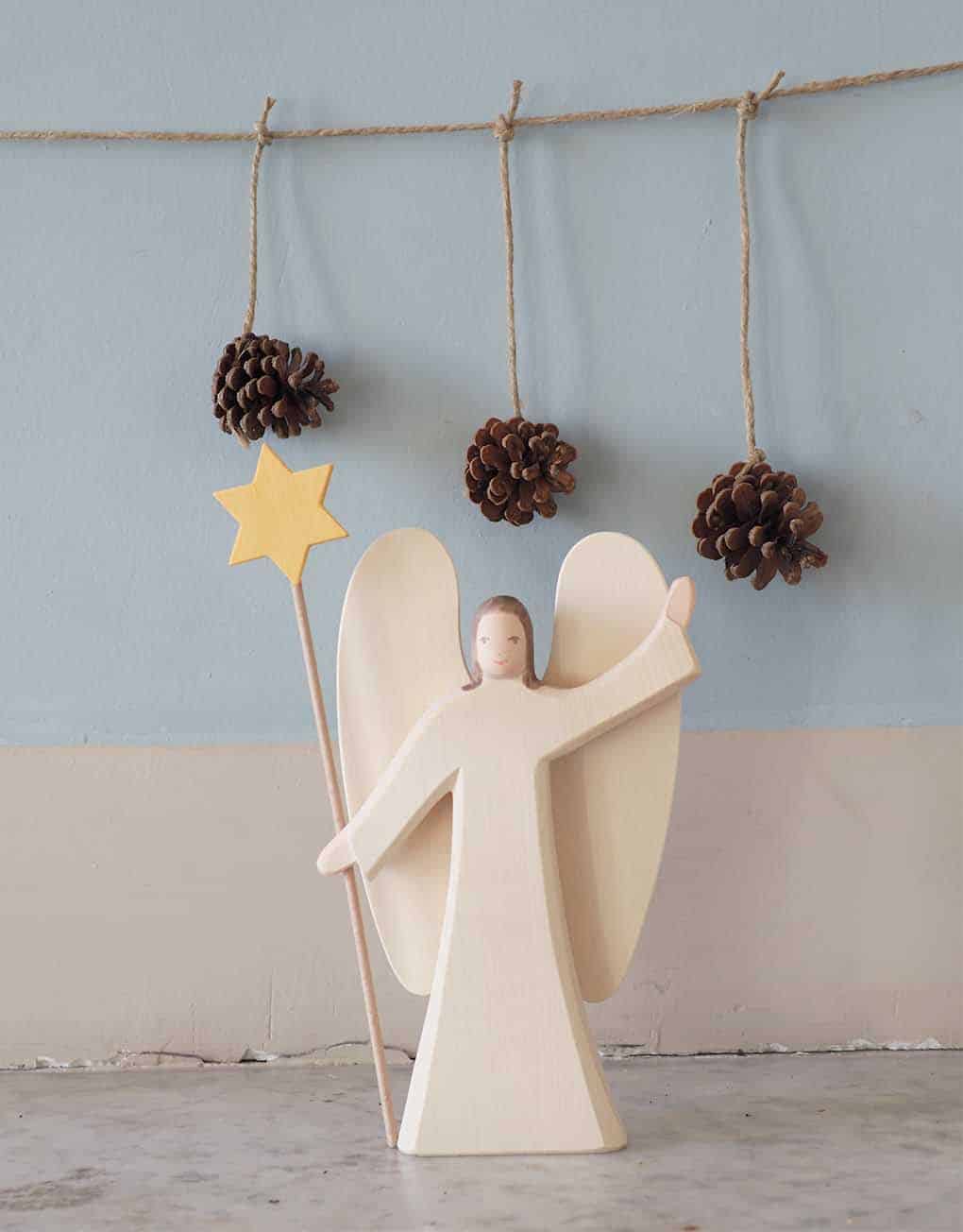 Décoration Noël ange avec livre étoile