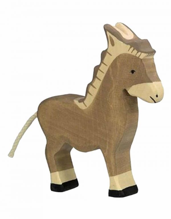 Figurine Ane en bois - Holztiger