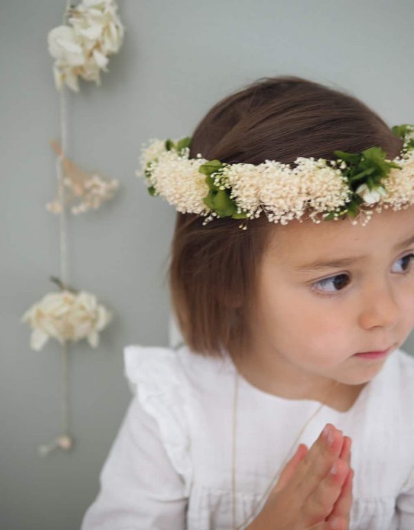 Couronne Communion Fleurs Sechees Catho Retro Couronne Communion Fleurs Sechees Catho Retro
