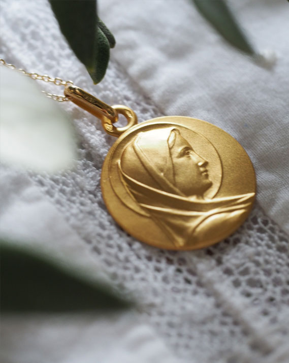 Médaille Virgo Maria | Or 18 carats