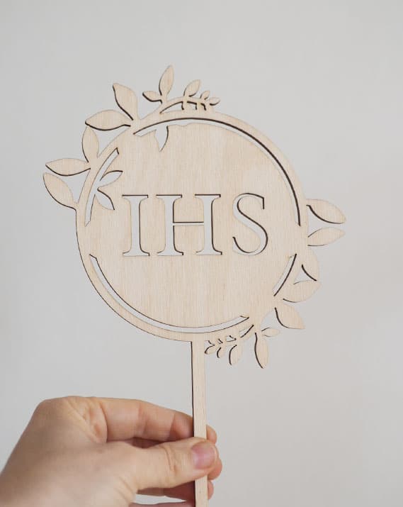 Cake topper en bois couronne personnalisé mes 15 ans