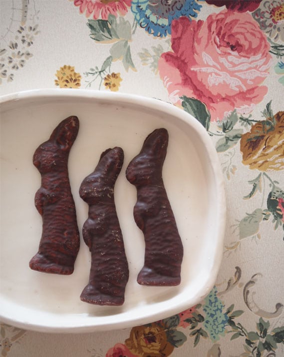 Lapin en guimauve enrobé de chocolat