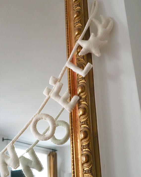 Guirlande en feutrine - Joyeux Noël