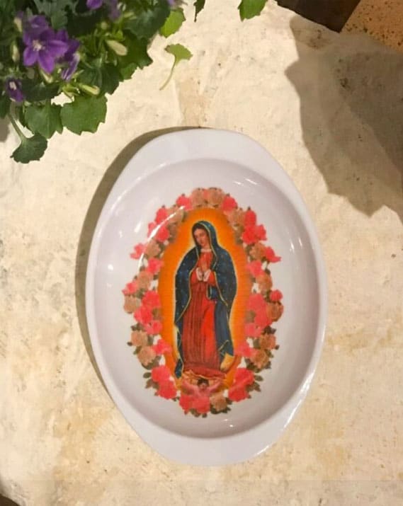 Coupelle Vierge de Guadalupe