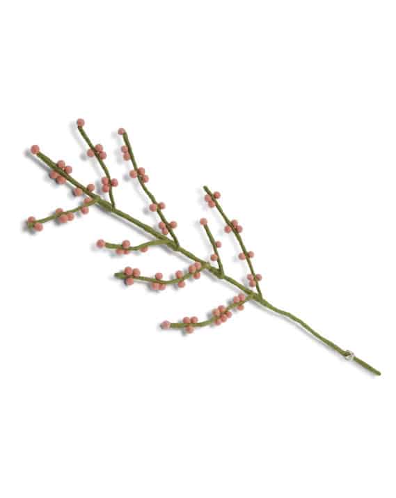 Branche de baies rouges - 60 cm