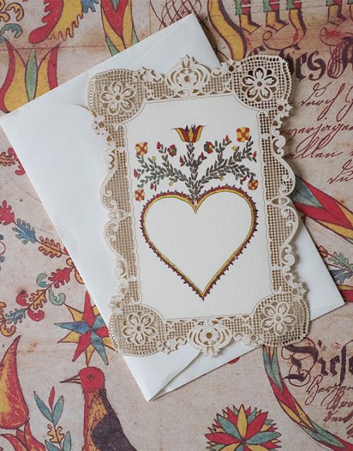 Carte de vœux de Baptême ©Catho Rétro